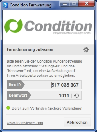 Teamviewer Condition Kundenbetreuung